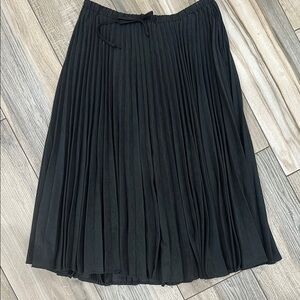 Free Press Black Midi A-Line Skirt